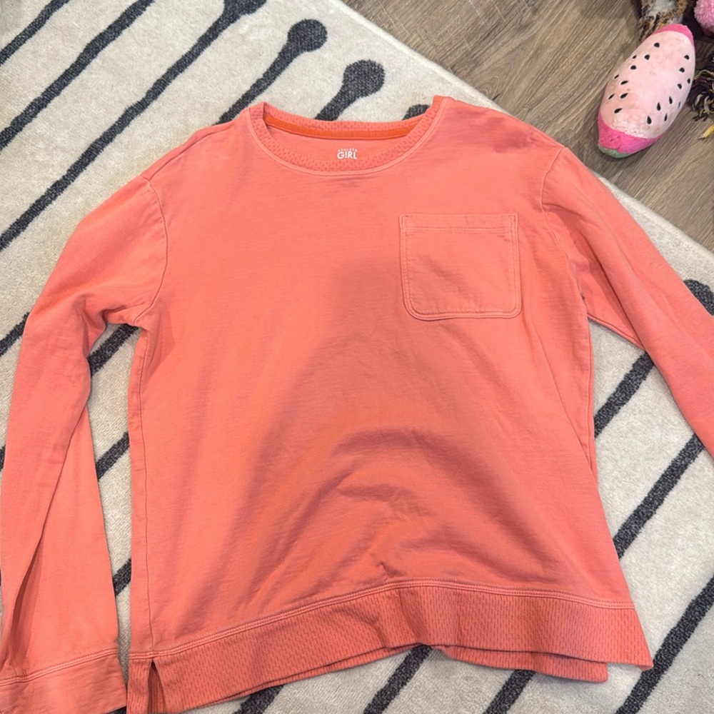 Athleta girl pink pullover
